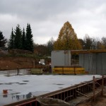 Baustelle am 9. November 2014 - Bodenplatte Haupthalle