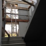 Das Treppenhaus ins Erdgeschoß
