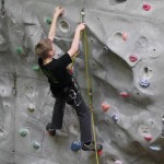 Julian im Vorstieg