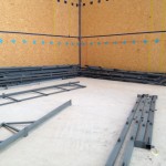 Unterbau für die Kletterwände