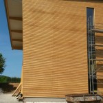 Holzverkleidung an der Ostseite