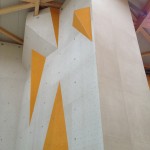 Schulungsbereich - Wand zur Haupthalle mit Standplatz