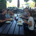 Essen gehen im Biergarten
